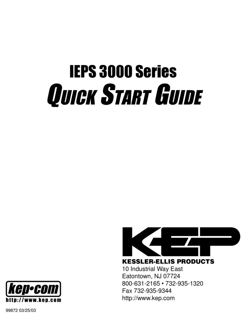 Kessler-Ellis Products IEPS 3000 Series quick start guide Kessler-Ellis Products IEPS 3000 Series quick start guide