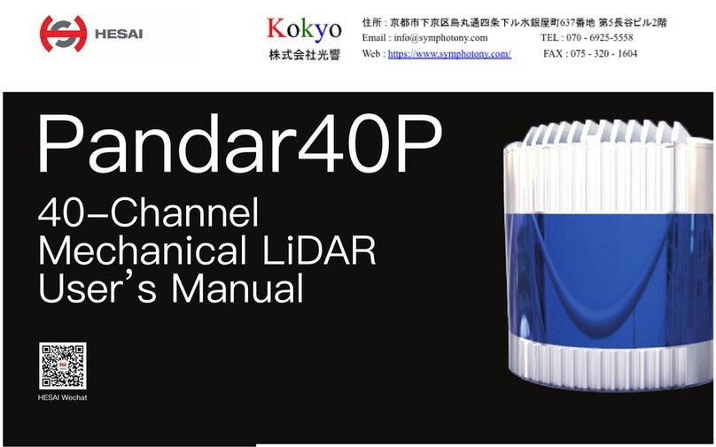 Hesai Pandar40P user manual