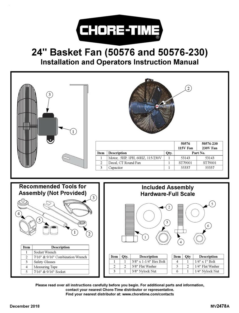 Chore-Time 50576 Installation and Operators Instruction Manual