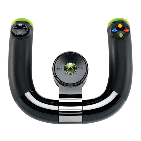 Microsoft Xbox 360 Wireless Speed Wheel User manual