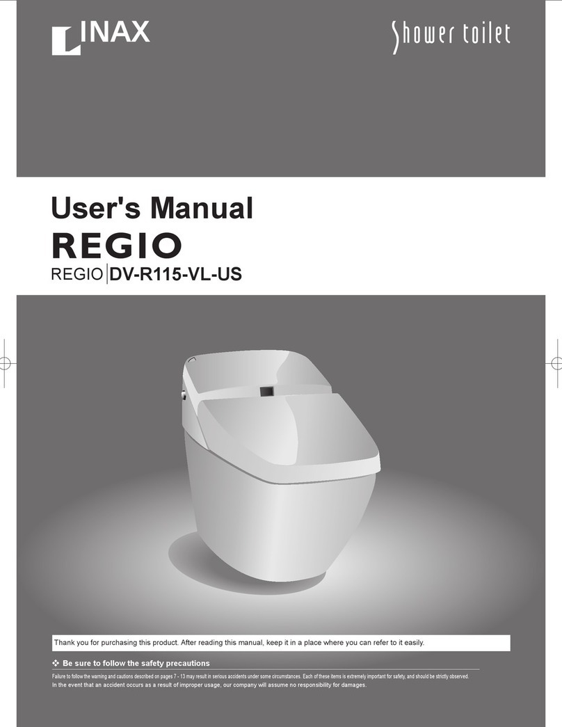 Inax Regio DV-R115-VL-US user manual Inax Regio DV-R115-VL-US user manual