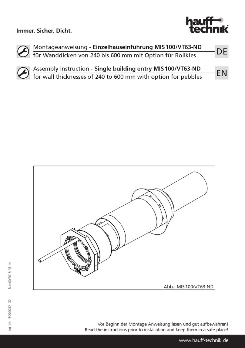 Haufftechnik MIS 100/VT63-ND Assembly instruction