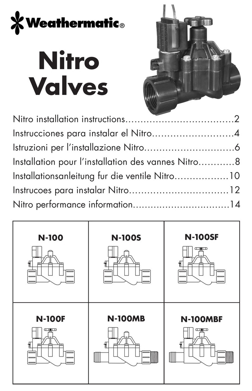 Weathermatic N-100 Installation instruction guide