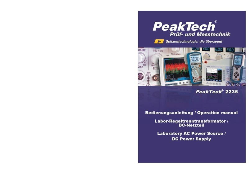 PeakTech 2235 Operation manual