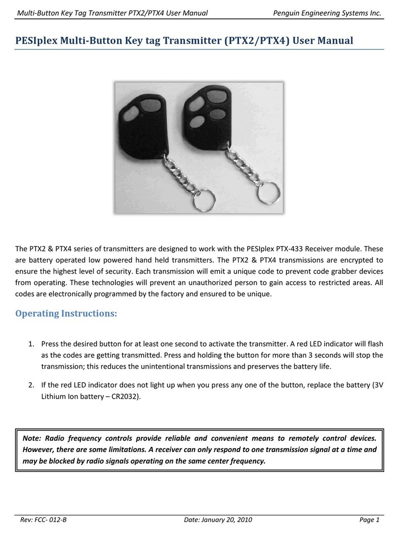 Penguin Engineering Systems PESIplex PTX2 user manual