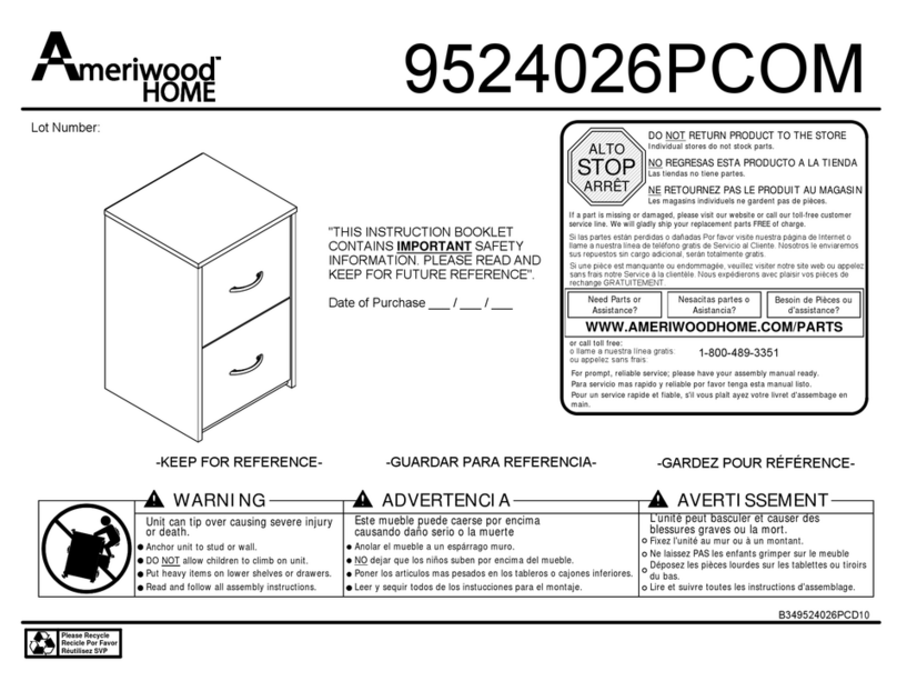 Ameriwood 9524026PCOM User manual