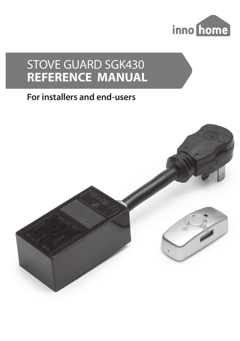 Innohome Stove Guard SGK430 Reference manual