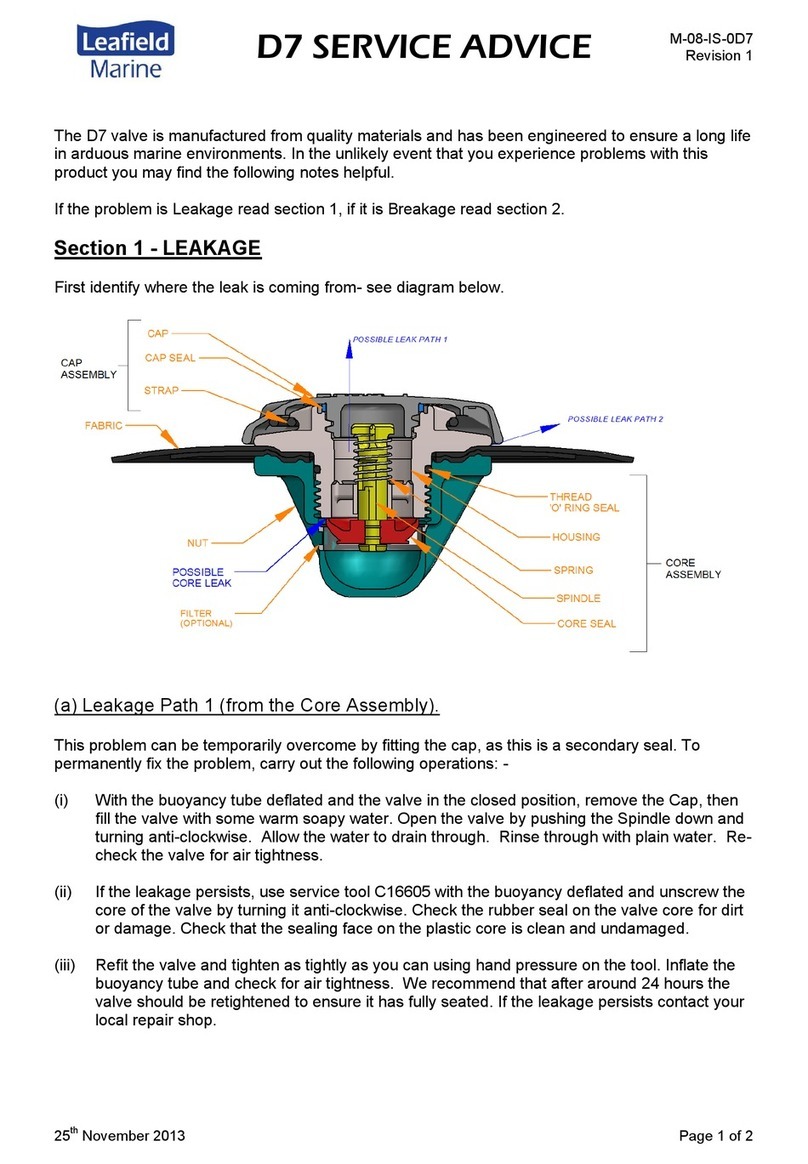 Leafield Marine D7 SERVICE ADVICE Leafield Marine D7 SERVICE ADVICE