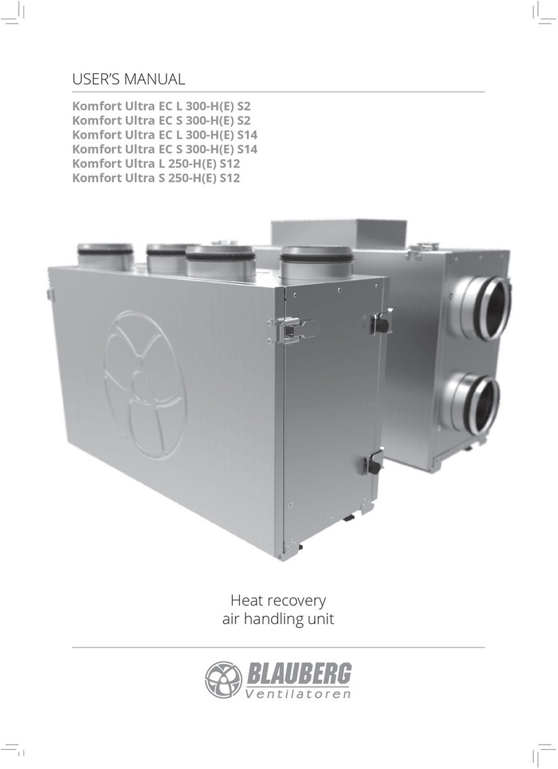 BLAUBERG Ventilatoren Komfort Ultra EC L 300-H S2 user manual