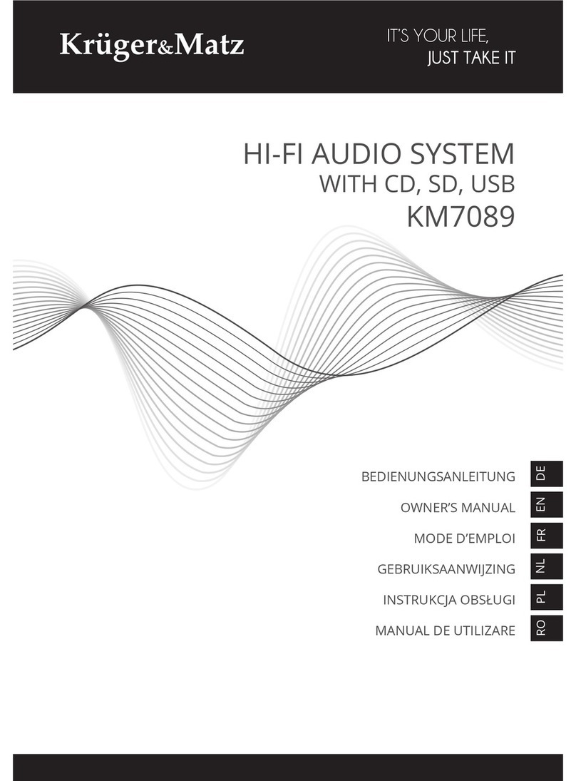 Kruger&Matz KM7089 owner's manual
