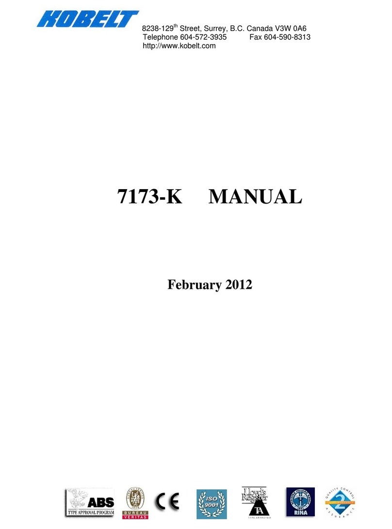 Kobelt 7173-K manual