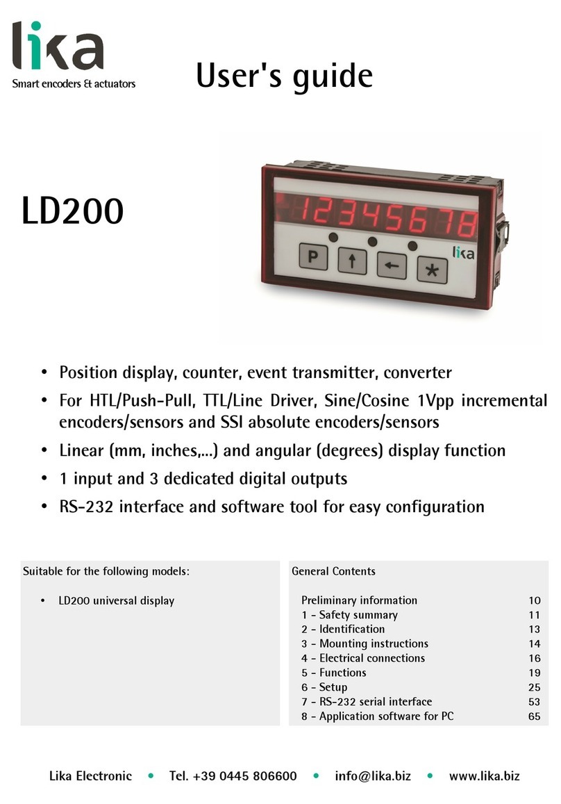 Lika LD200 User manual