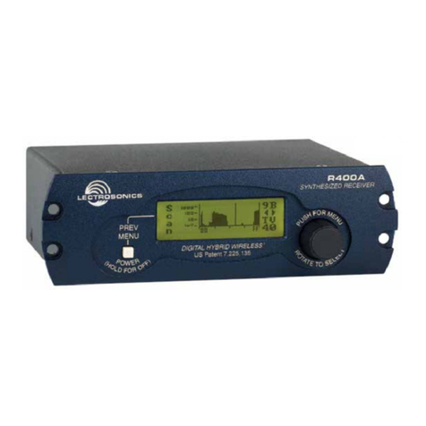 Lectrosonics R400A User manual