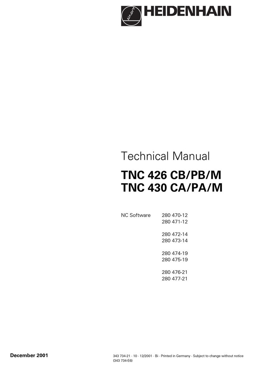 HEIDENHAIN TNC 426 PB/M Technical manual