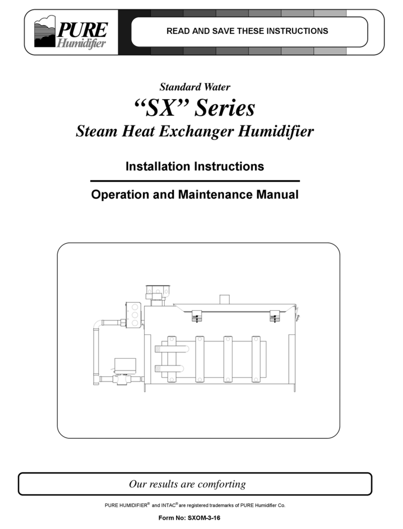 Pure Humidifier SX Series User manual