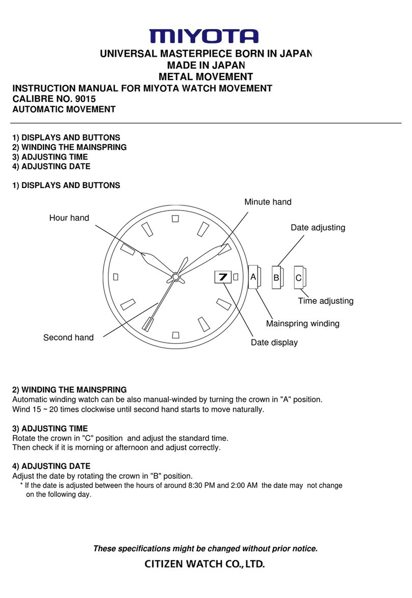 Citizen 9015 User manual Citizen 9015 User manual