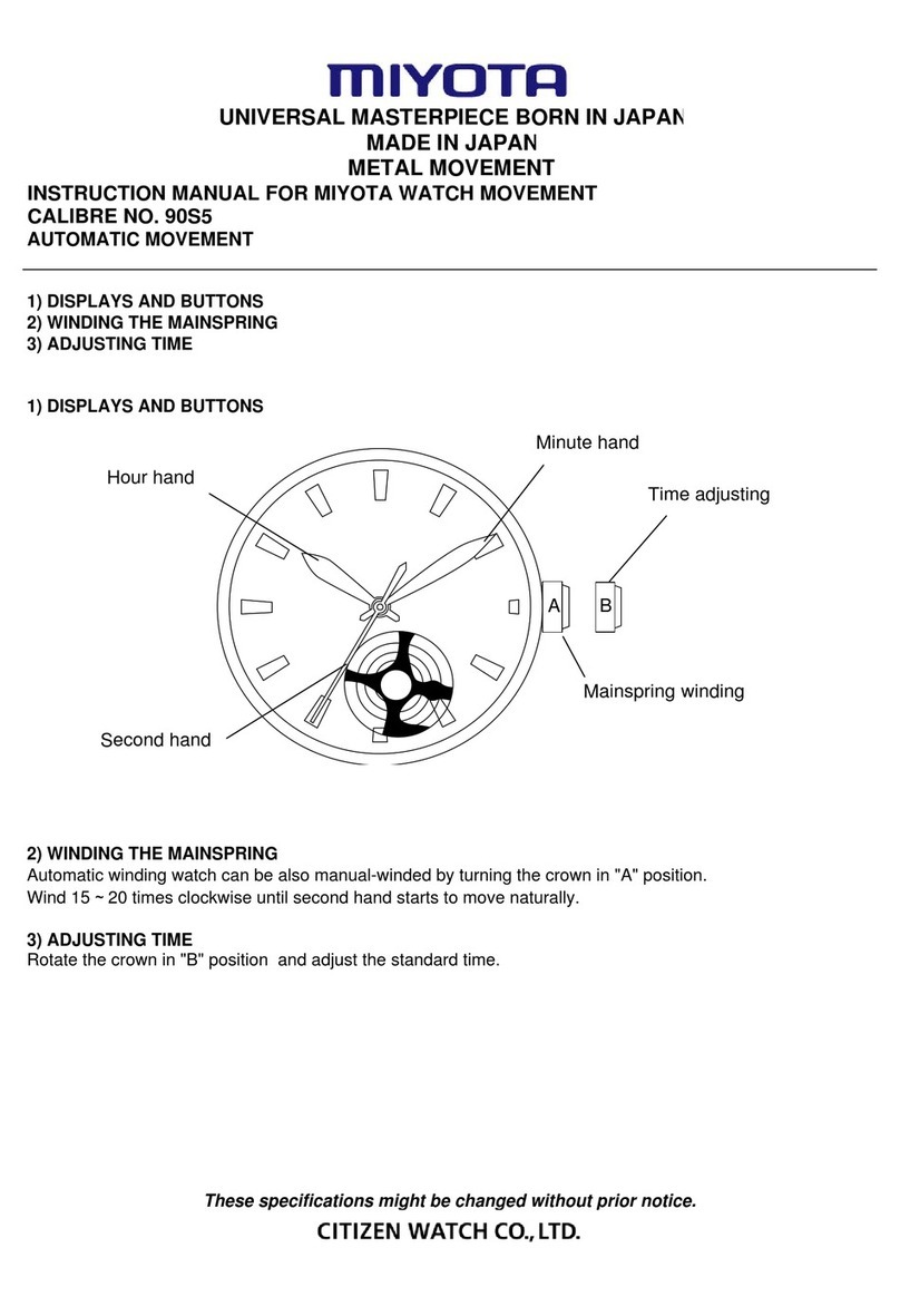 Citizen 90S5 User manual