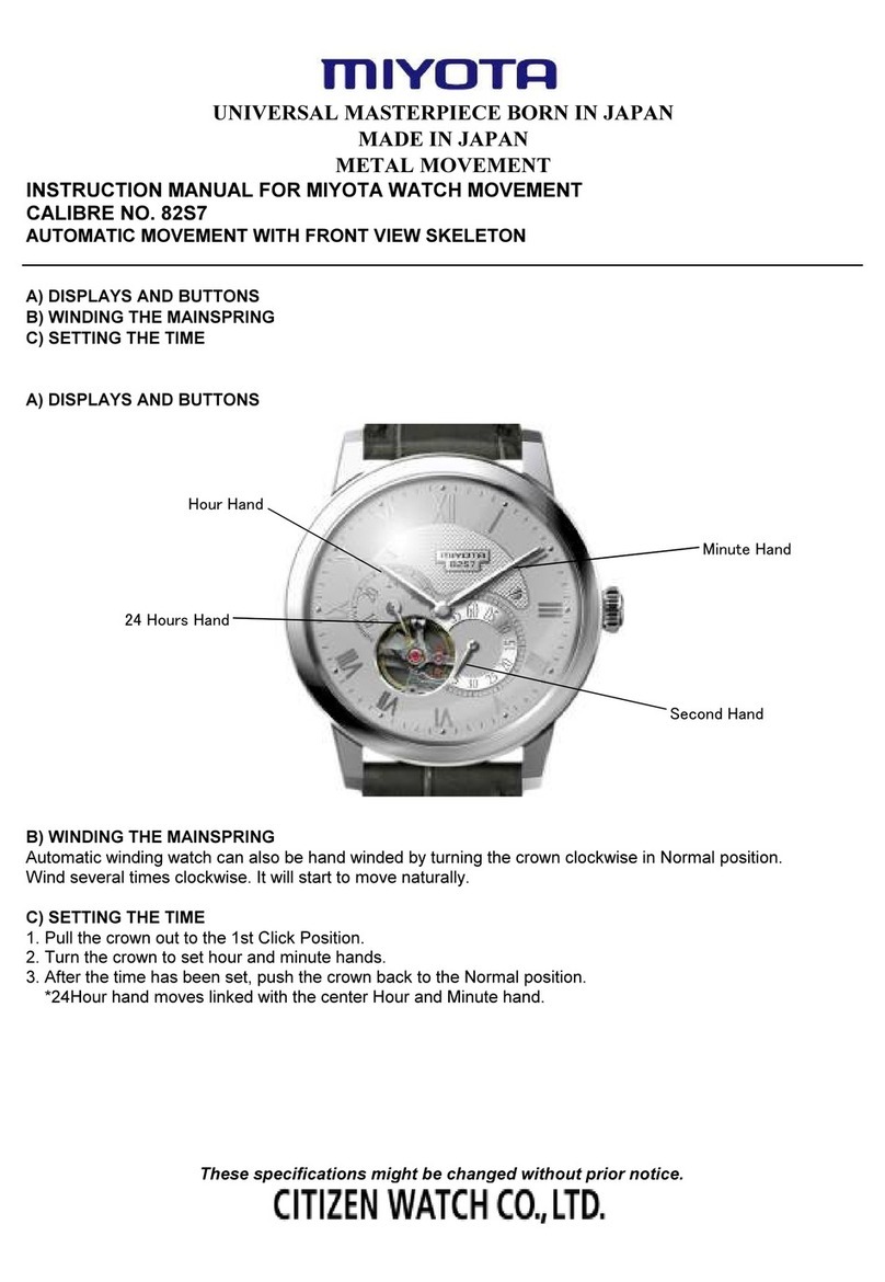 Citizen 82S7 instruction manual