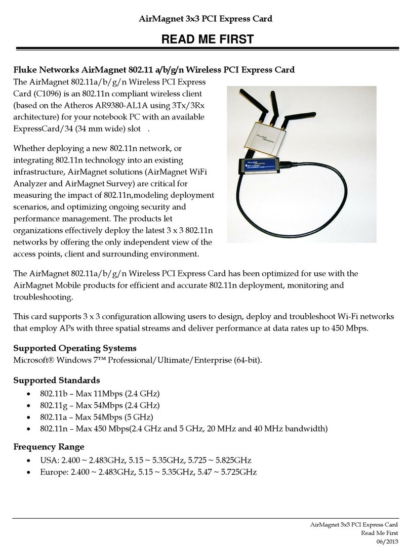 Fluke AirMagnet Read me first