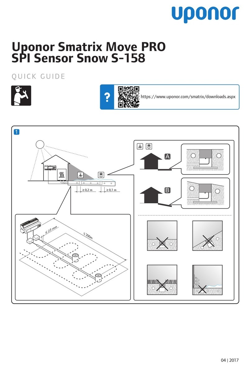 Uponor Smatrix Move PRO SPI Sensor Snow S-158 quick guide Uponor Smatrix Move PRO SPI Sensor Snow S-158 quick guide