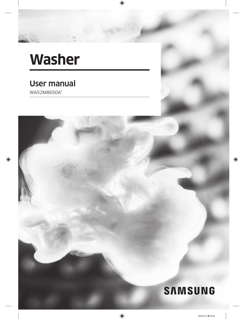 Samsung WA52M8650A Series User manual