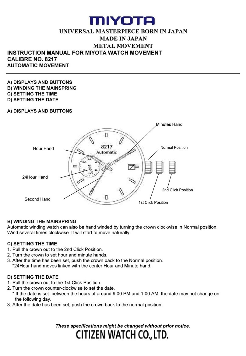 Citizen 8217 User manual