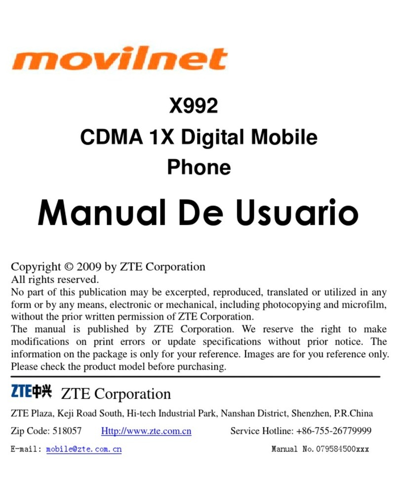 Movilnet X992 manual