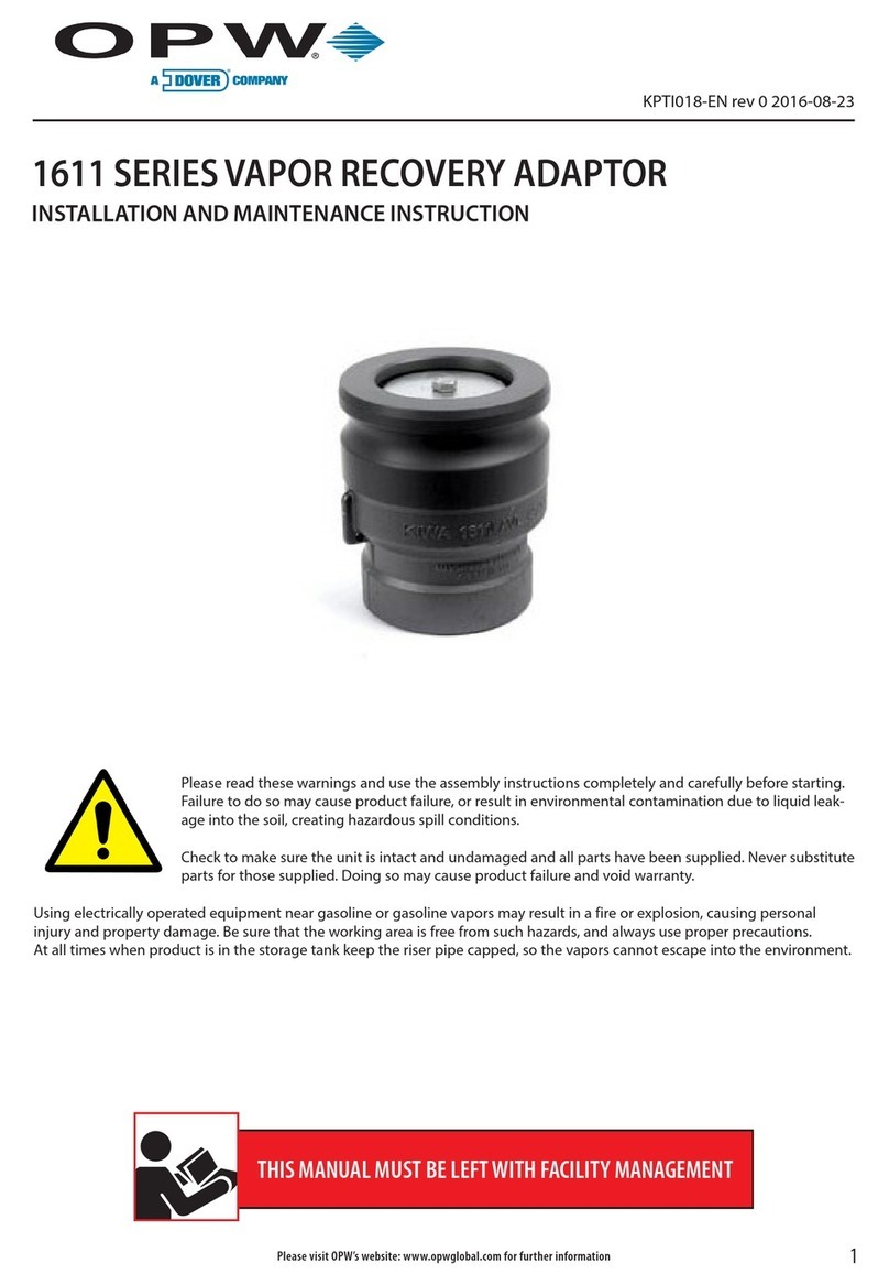 OPW 1611 SERIES Installation and maintenance  instruction