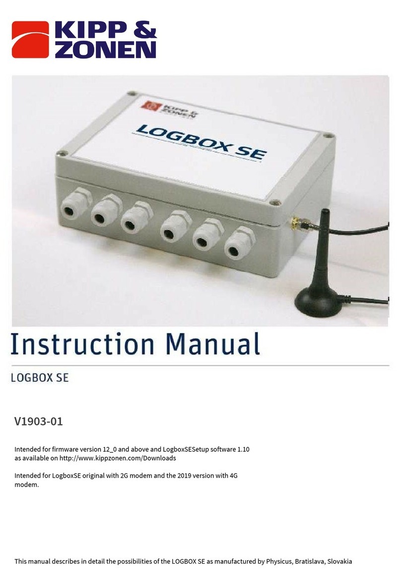 Kipp & Zonen LOGBOX SE instruction manual