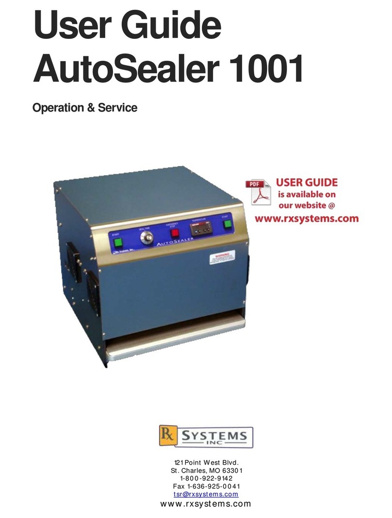 Rx Systems AutoSealer 1001 user guide