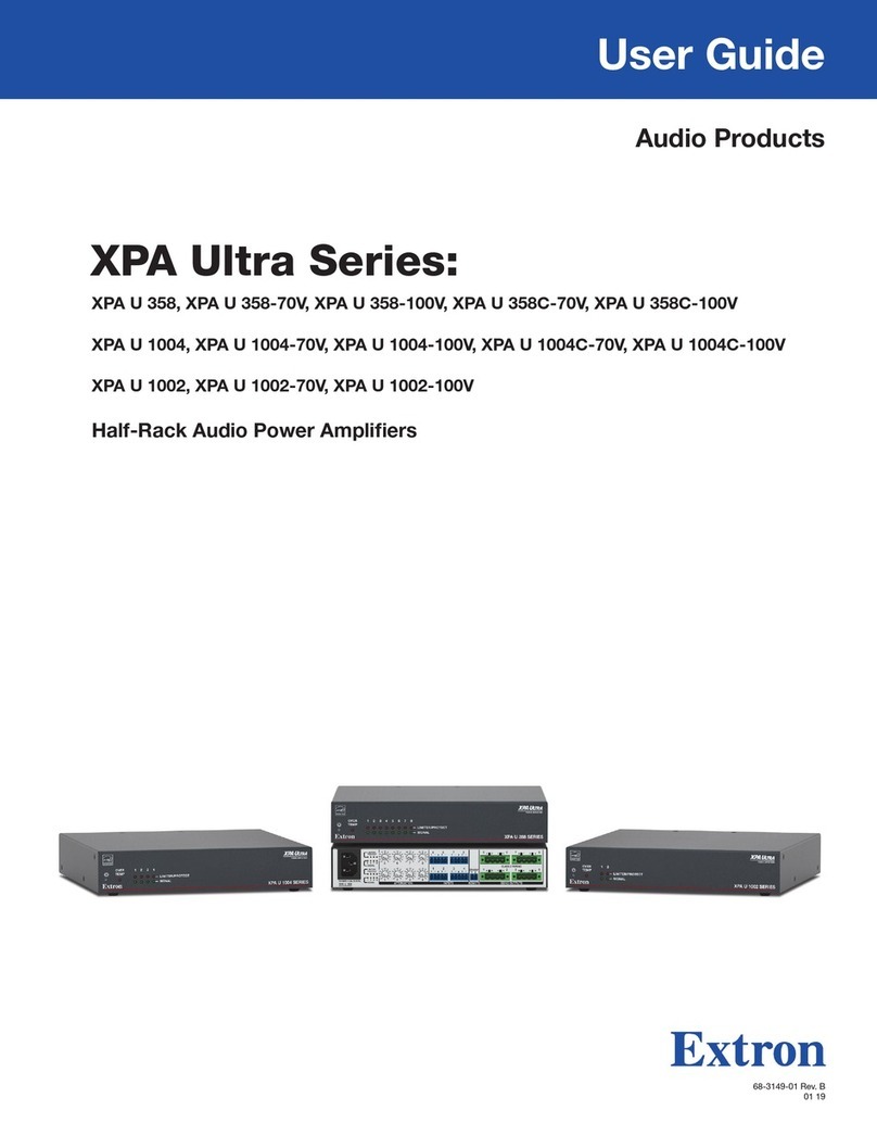 Extron electronics XPA Ultra Series User manual
