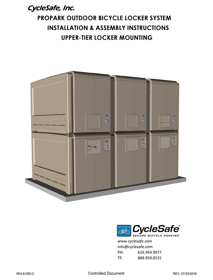 CycleSafe PROPARK Installation and assembly instructions