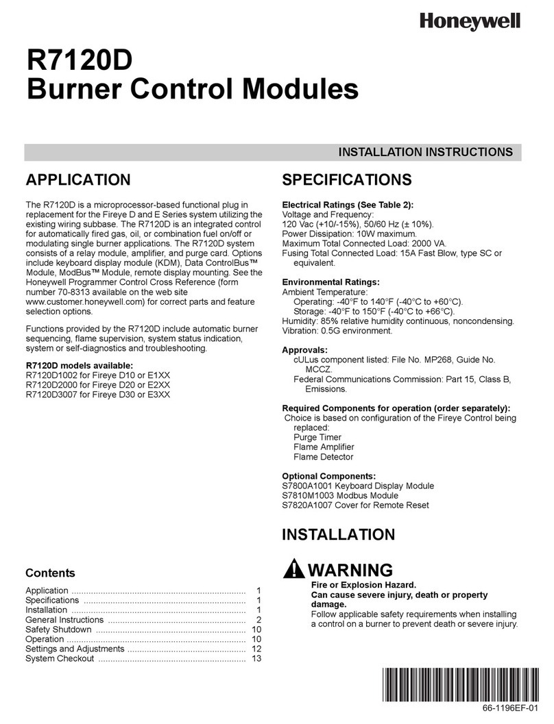 Honeywell R7120D User manual