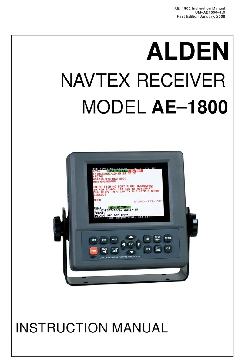ALDEN AE-1800 instruction manual