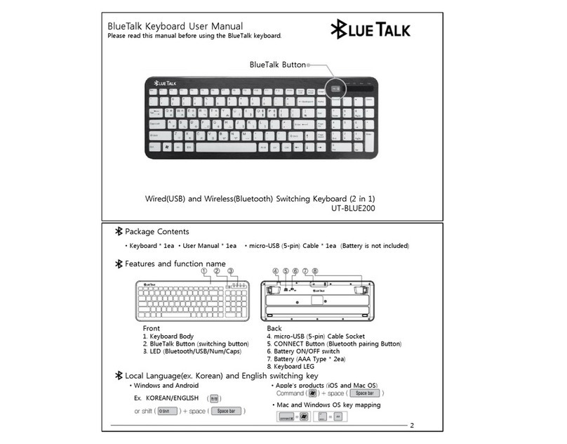 Bluetalk UT-BLUE200 user manual