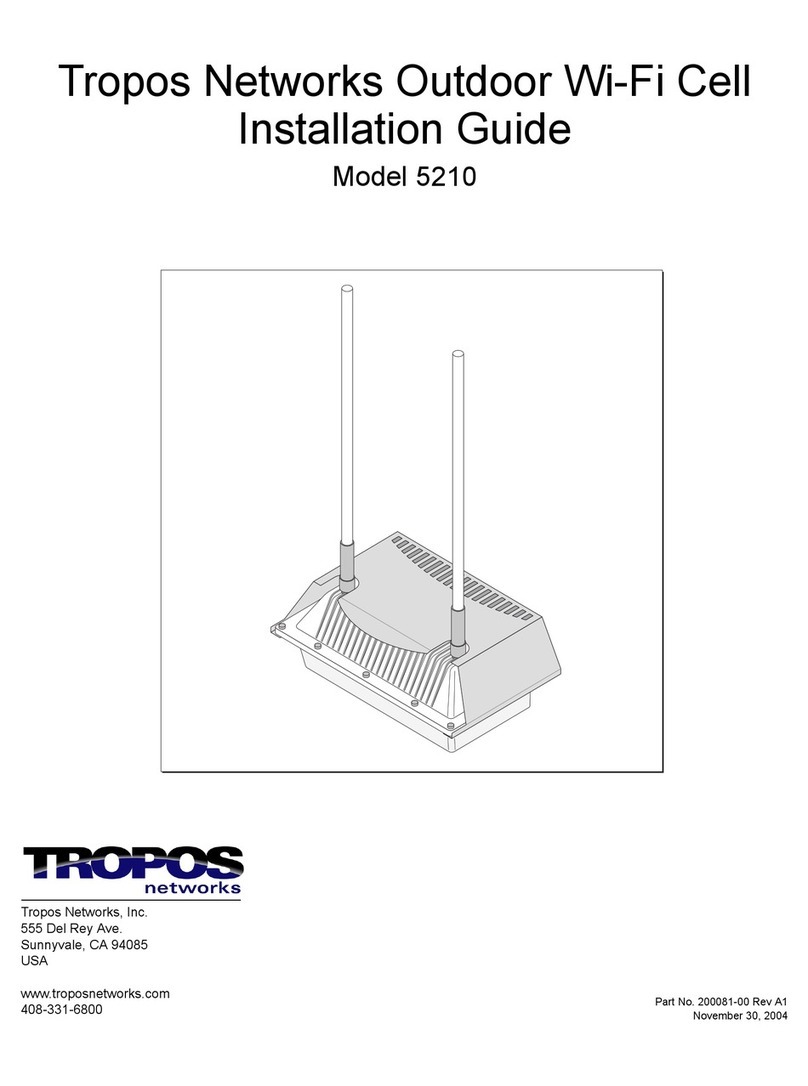 Tropos Networks 5210 installation guide