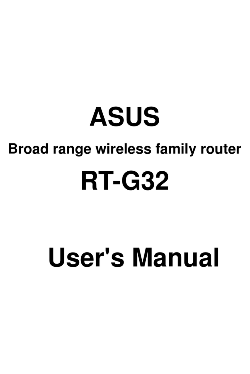 Asus RT-G32 - Wireless Router User manual Asus RT-G32 - Wireless Router User manual