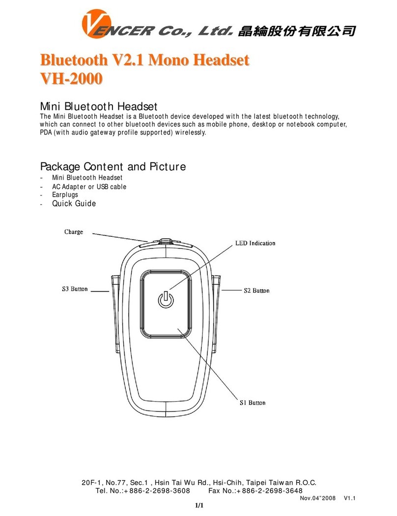 VENCER VH-2000 quick guide