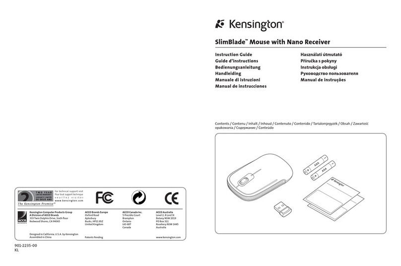Kensington SlimBlade Instruction guide