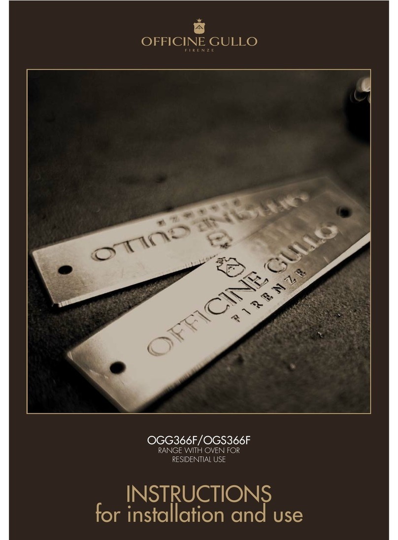 Officine Gullo OGG366F Instructions for installation and use