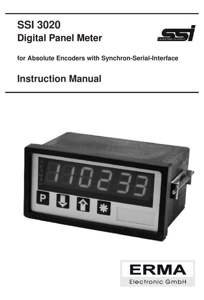 Erma Electronic SSI 3020 instruction manual