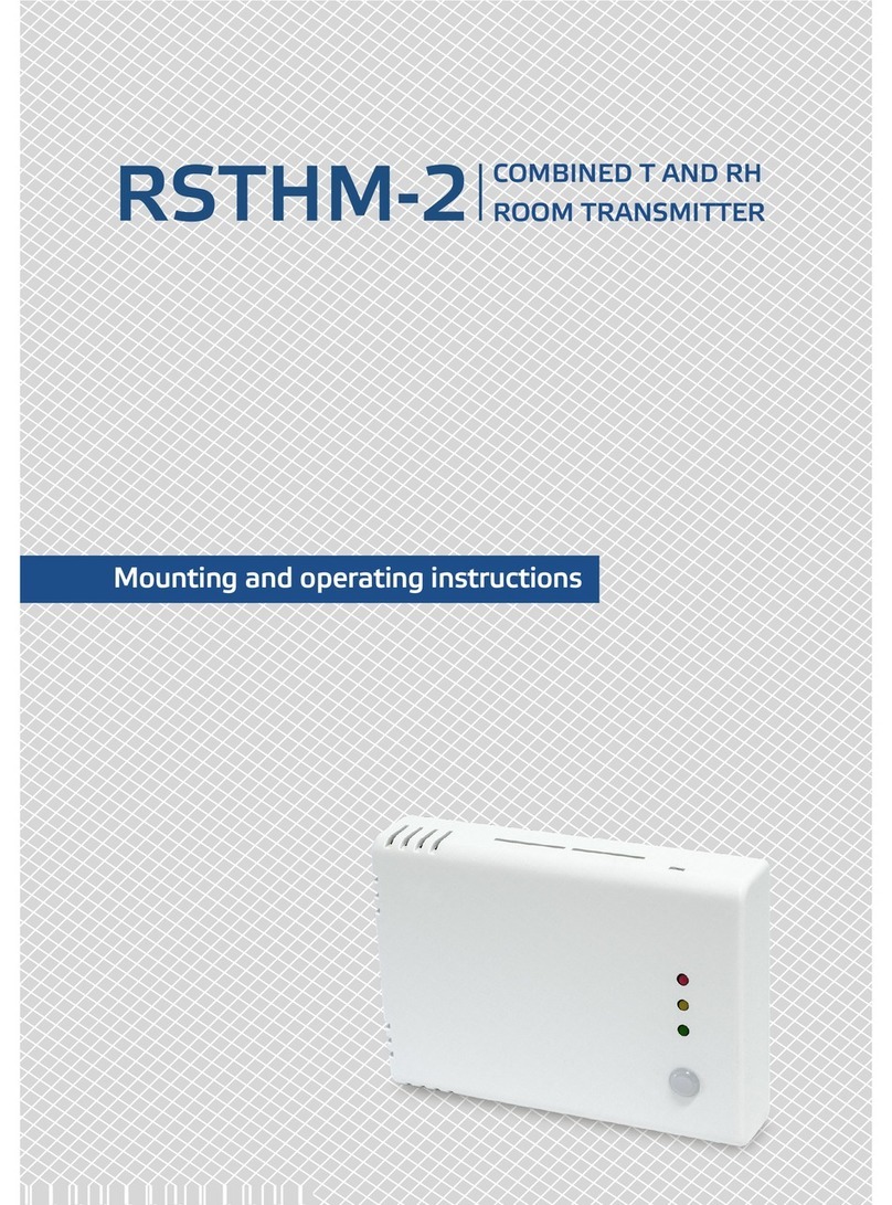 Sentera Controls RSTHM-2 Mounting and operating instructions