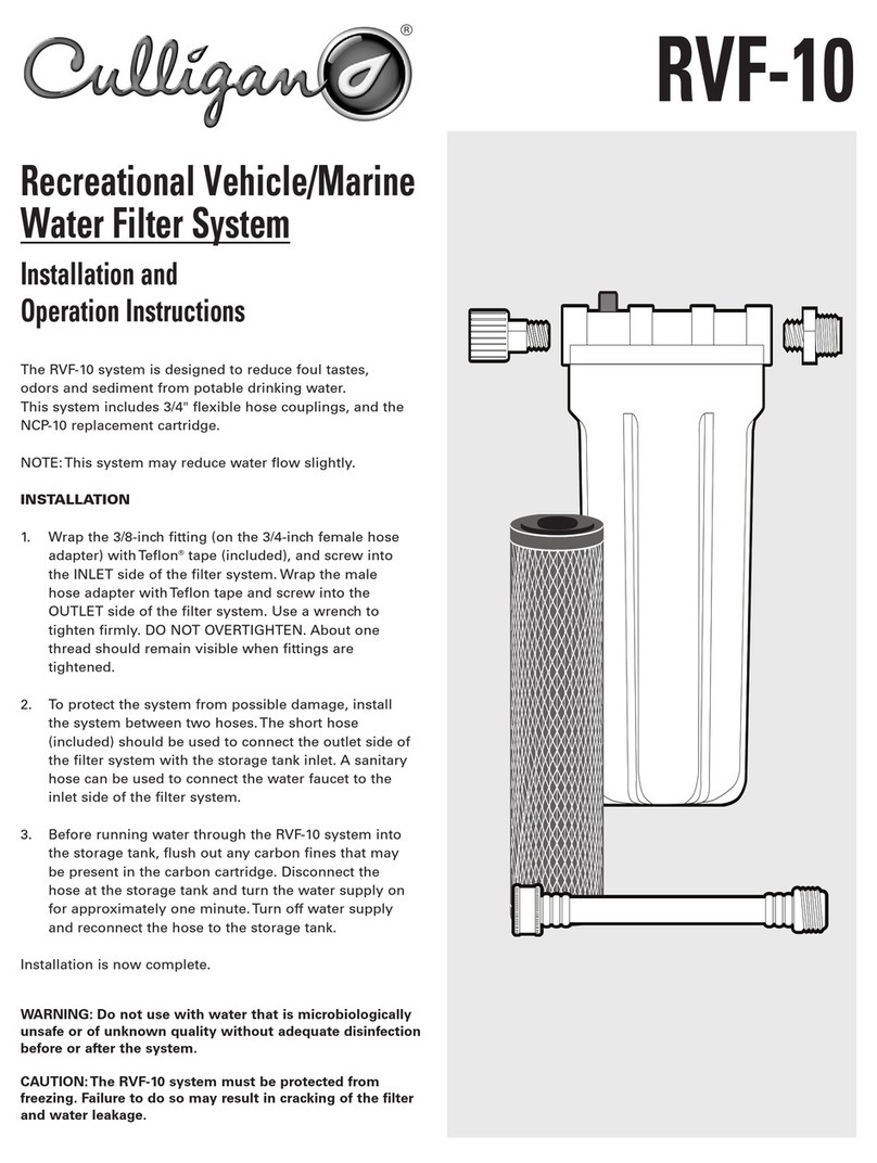 Culligan RVF-10 User manual