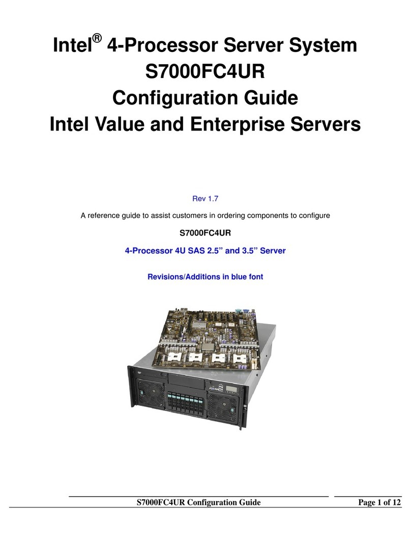 Intel S7000FC4UR - Server System - 0 MB RAM User manual
