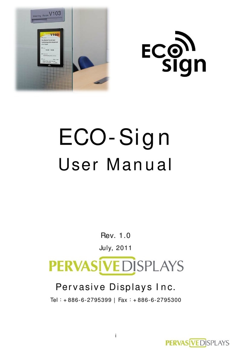 Pervasive Displays ECO-Sign user manual Pervasive Displays ECO-Sign user manual