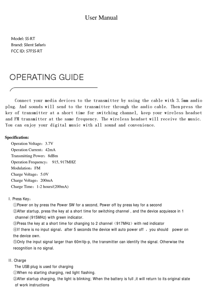 Silent Safaris SS-RT User manual