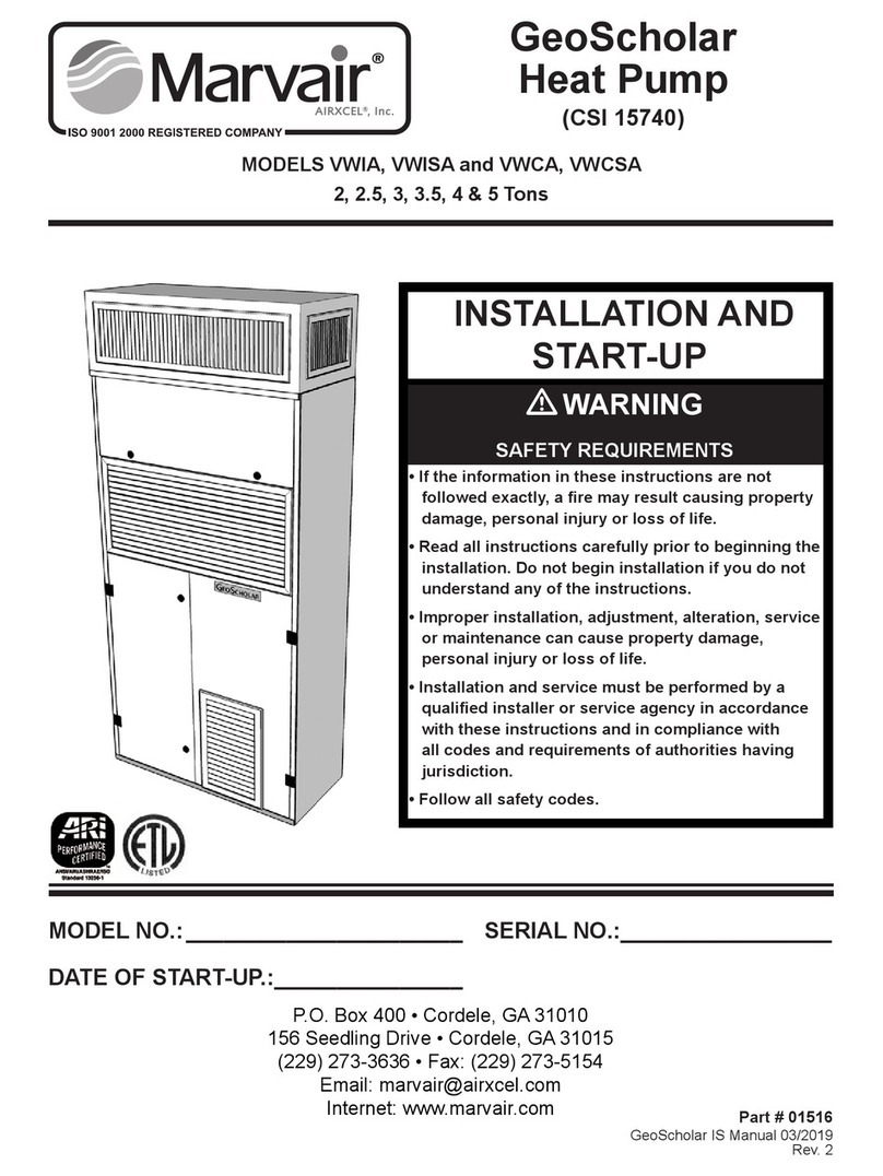 Marvair GeoScholar Series manual