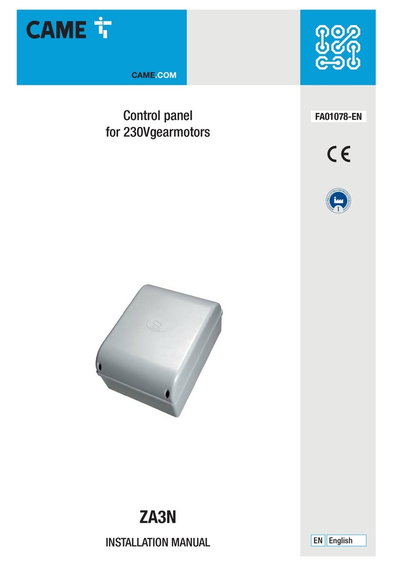 CAME ZA3N User manual
