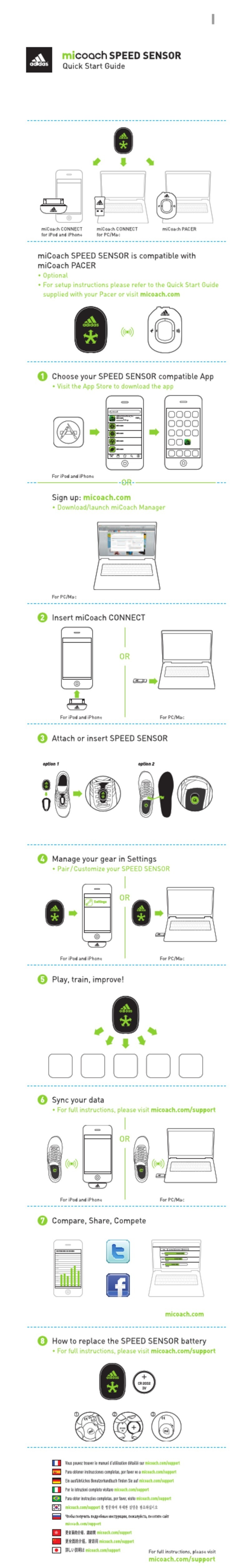 Adidas micoach quick start guide