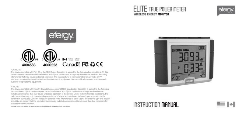 Efergy ELITE instruction manual